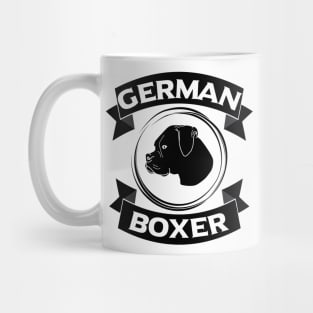 German Boxer Dog Head dog owners dog lovers Mug